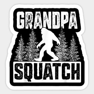 Squatchy Matching Family Bigfoot Grandpa Squatch Sticker